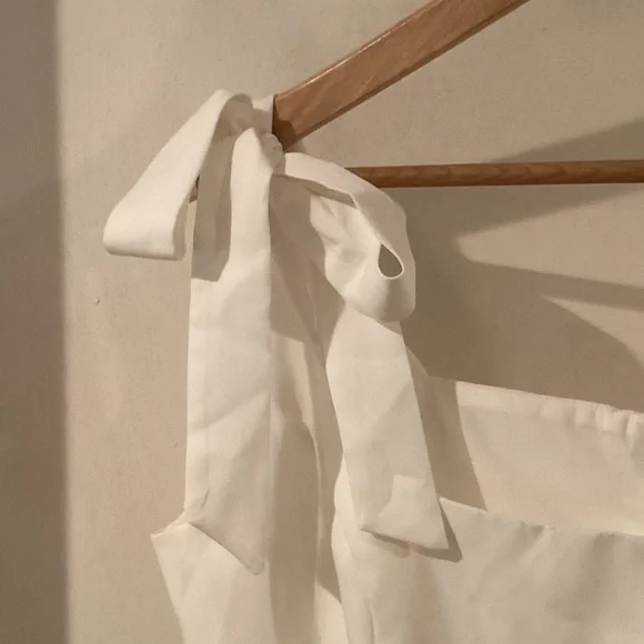 Lulu's White Tie-Shoulder Mini Dress - Picture 7 of 14